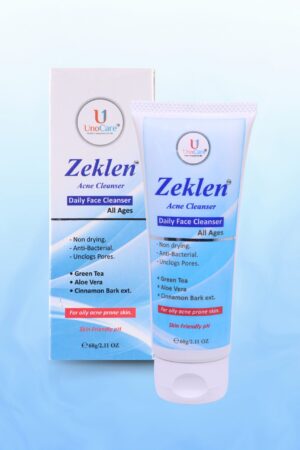 Zeklen Acne Cleanser - Daily Face Cleanser for oily acne prone skin - 60g
