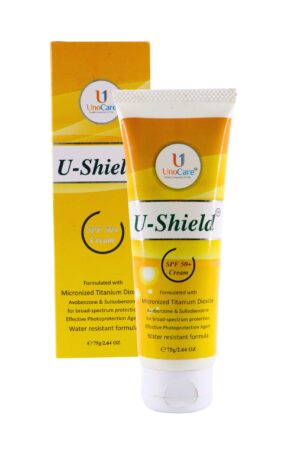 U Shield SPF 50+ Cream with PA+++ , UVA & UVB for Broad Spectrum - 75g