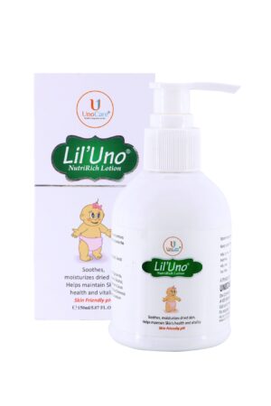 Lil’Uno NutriRich Lotion for Moisturizing the dry skin of your little ones | Dermatologist Approved -150g